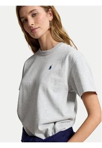 Polo Ralph Lauren T-Shirt 211B17798001 Szary Regular Fit. Typ kołnierza: polo. Kolor: szary. Materiał: bawełna #3