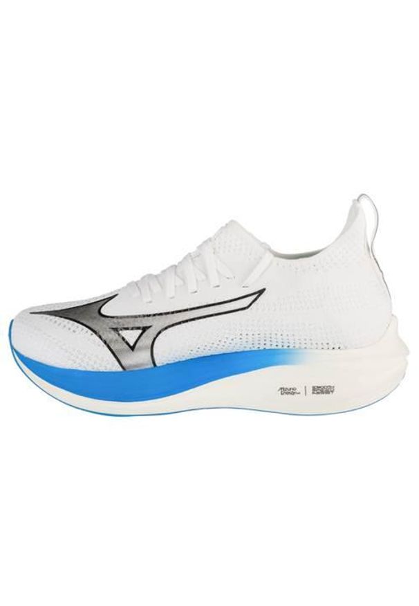 Buty do biegania męskie Mizuno Neo Zen. Kolor: biały. Materiał: materiał, syntetyk. Szerokość cholewki: normalna