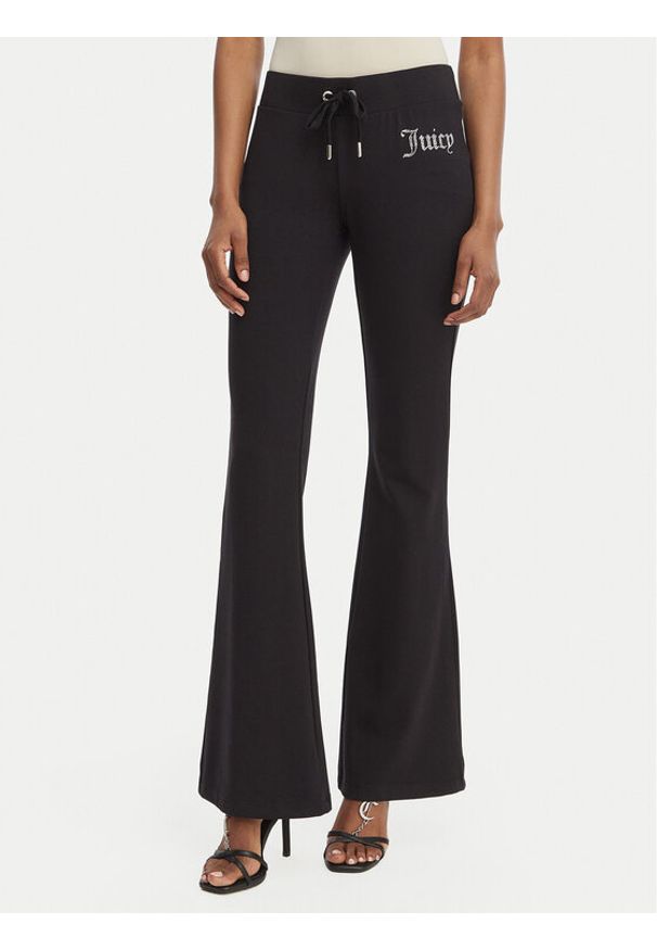 Juicy Couture Spodnie dresowe Christine JCWBJ126309 Czarny Flared Leg. Kolor: czarny. Materiał: bawełna