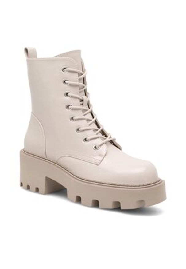 DeeZee Botki BRANKA H67091-3 Écru. Materiał: syntetyk