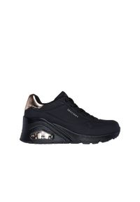 skechers - Buty damskie SKECHERS Uno Wedge Hi Steps. Okazja: na co dzień. Kolor: czarny