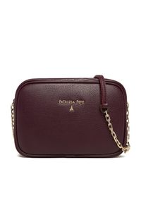 Patrizia Pepe Torebka CB0071/L001-M536 Bordowy. Kolor: czerwony. Materiał: skórzane