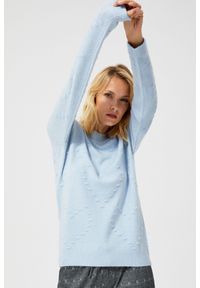 MOODO - Sweter z groszkami. Materiał: nylon, elastan, akryl. Wzór: grochy #5