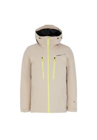 Kurtka narciarska Protest Timothy. Kolor: beżowy, wielokolorowy, brązowy. Materiał: poliester. Sezon: zima. Sport: narciarstwo #1