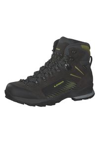 Buty trekkingowe męskie Lowa Vigo Gtx. Wysokość cholewki: za kostkę. Zapięcie: sznurówki. Kolor: żółty, szary, wielokolorowy. Materiał: tkanina, zamsz, syntetyk, materiał. Szerokość cholewki: normalna. Sport: turystyka piesza #1