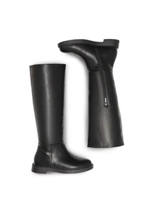 Jenny Fairy Kozaki Megan WS6110-09 Czarny. Kolor: czarny. Materiał: skóra