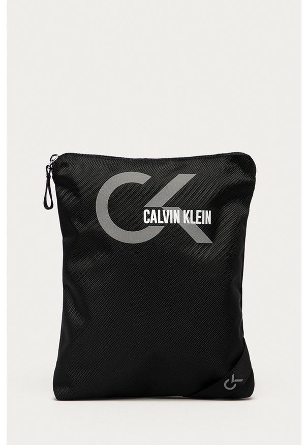 Calvin Klein Performance - Saszetka. Kolor: czarny. Wzór: nadruk