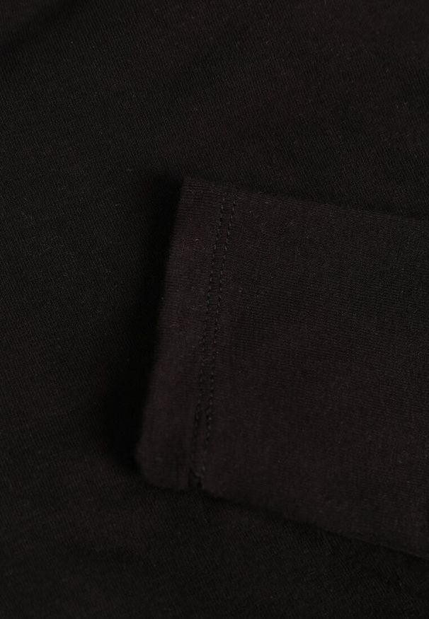 Born2be - Czarna Bluzka z Bawełną Dekoltem Typu Łódka i Marszczeniem Typhatos. Okazja: na co dzień. Kolor: czarny. Materiał: bawełna. Styl: casual, elegancki