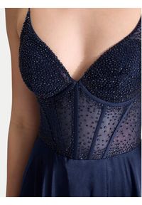 Hey Kyla Sukienka wieczorowa 5AI061HK Granatowy Regular Fit. Kolor: niebieski. Materiał: syntetyk. Styl: wizytowy #4