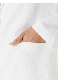 United Colors of Benetton - United Colors Of Benetton Marynarka 2AGHDW00R Biały Regular Fit. Kolor: biały. Materiał: len #2