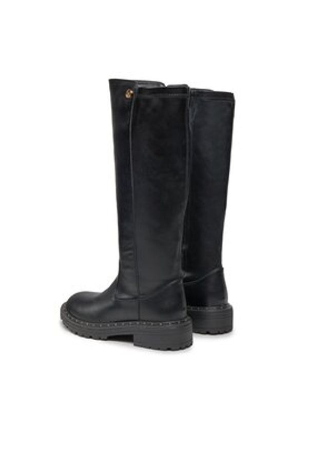 Liu Jo Kozaki Vanessa 4F3737 EX114 Czarny. Kolor: czarny. Materiał: skóra