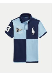 Polo Ralph Lauren Polo 710B21927001 Granatowy Custom Slim Fit. Typ kołnierza: polo. Kolor: niebieski. Materiał: bawełna #4