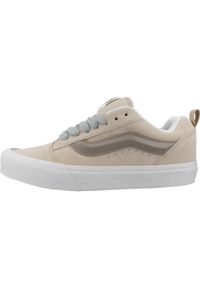 Tenisówki Vans Model Knu Skool Kolor Beżowy. Kolor: czarny, wielokolorowy, beżowy. Materiał: tkanina, skóra
