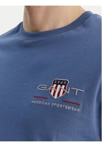 GANT - Gant T-Shirt Archive Shield 2067004 Niebieski Regular Fit. Kolor: niebieski. Materiał: bawełna #5