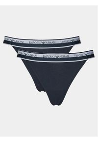 Emporio Armani Underwear Komplet 2 par stringów 164522 4R227 00135 Granatowy. Kolor: niebieski. Materiał: bawełna #1