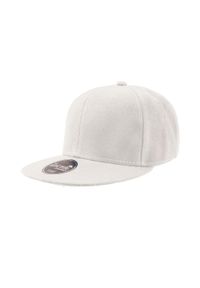ATLANTIS - 6panelowa Czapka Snap Back Flat Visor. Kolor: biały