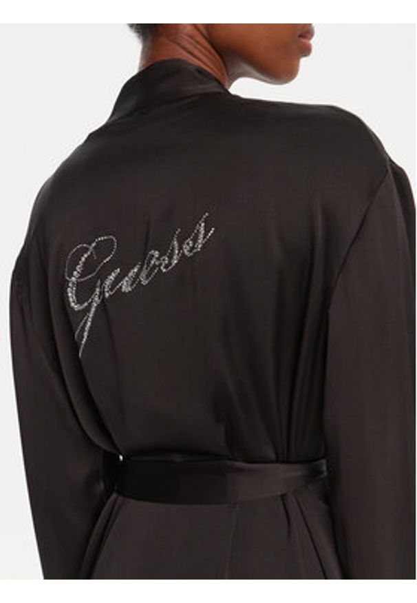 Guess Szlafrok O5BX06 WH9C2 Czarny. Kolor: czarny. Materiał: syntetyk