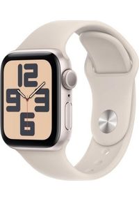 APPLE - Smartwatch Apple Smartwatch Apple Watch SE 2023 GPS 40mm Aluminium księżycowa poświata z paskiem sport księżycowa poświata M/L MR9V3. Rodzaj zegarka: smartwatch. Styl: sportowy #1