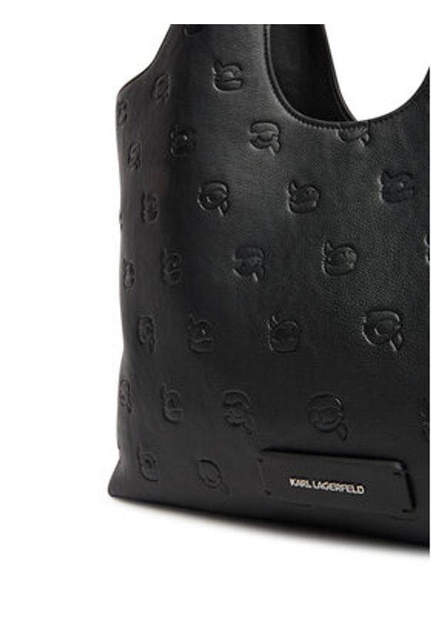 Karl Lagerfeld - KARL LAGERFELD Torebka A3W30302 Czarny. Kolor: czarny. Materiał: skórzane