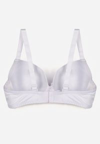 Renee - Biały Biustonosz z Koronką i Cyrkoniami Himelodia. Kolor: biały. Materiał: koronka. Wzór: koronka #8