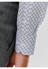 Pako Lorente - PAKO LORENTE – Biała koszula męska w mikrowzór. Kolor: biały. Materiał: bawełna, elastan. Długość rękawa: długi rękaw. Długość: długie #7