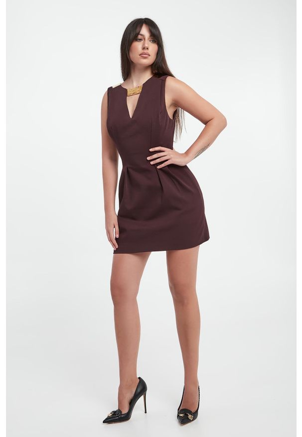 Elisabetta Franchi - Sukienka damska z gabardyny ELISABETTA FRANCHI