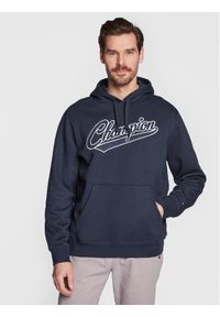 Champion Bluza Heavy Fleece Vintage Logo 217886 Granatowy Relaxed Fit. Kolor: niebieski. Materiał: syntetyk. Styl: vintage