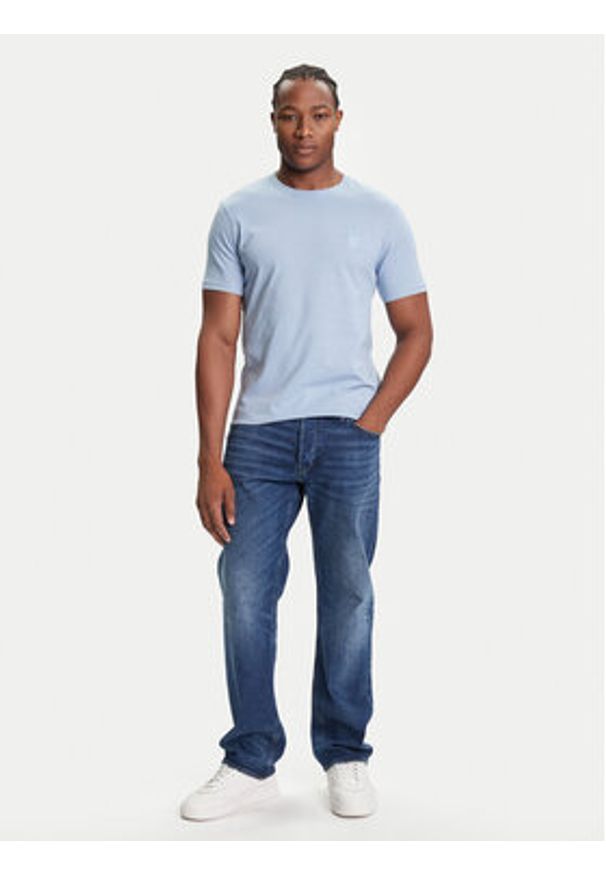 BOSS T-Shirt Tales 50508584 Błękitny Regular Fit. Kolor: niebieski. Materiał: bawełna