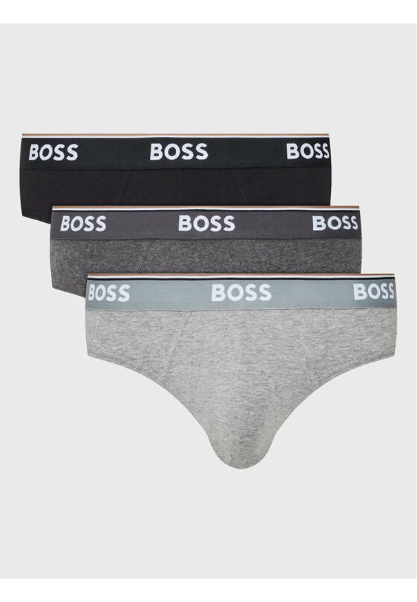 BOSS Komplet slipów Power 50475273 Kolorowy. Materiał: bawełna. Wzór: kolorowy