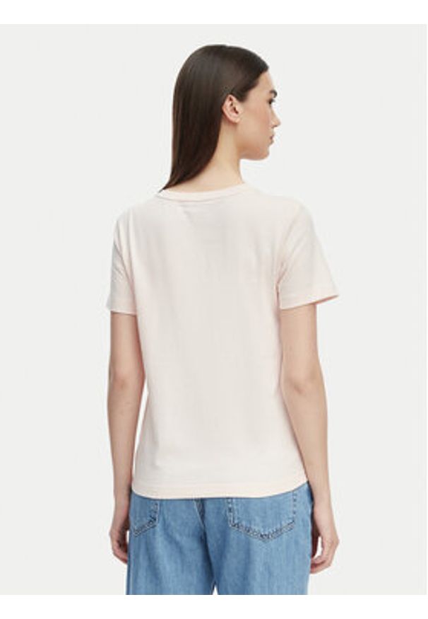 Calvin Klein Jeans T-Shirt Archive LV047B205G Różowy jasny Regular Fit. Kolor: różowy. Materiał: bawełna