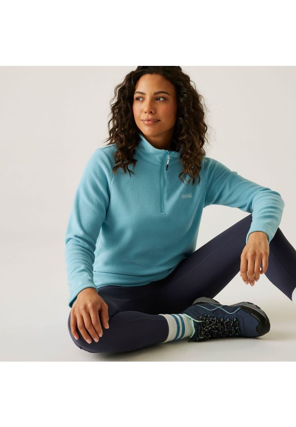 Regatta - Damski lekki polar turystyczny Sweethart z zamkiem błyskawicznym do połowy. Kolor: niebieski. Materiał: polar. Sport: turystyka piesza