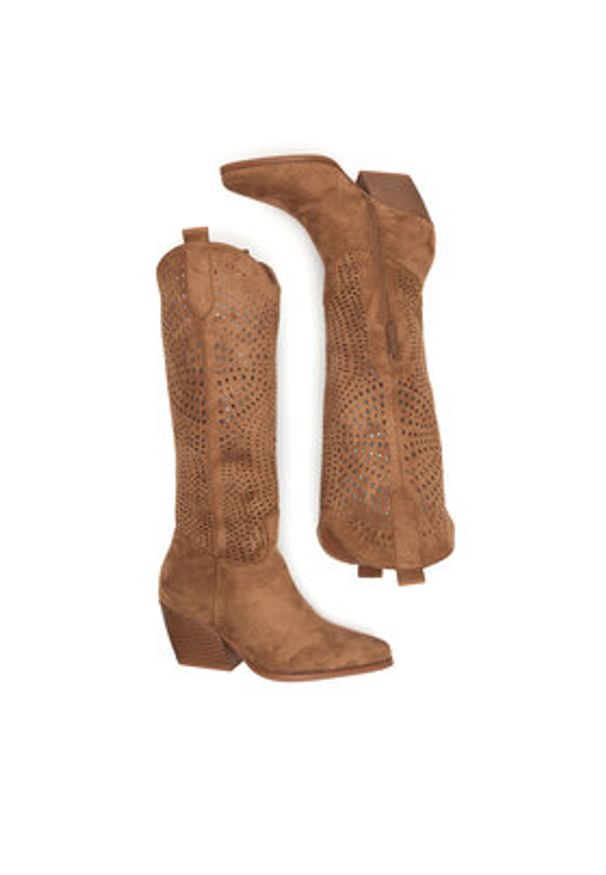 Jenny Fairy Kowbojki WFA2886-2 Brązowy. Kolor: brązowy. Materiał: materiał