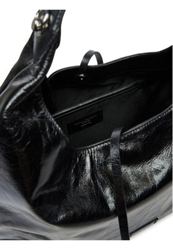 Gianni Chiarini Torebka BS 11221 WAXY Czarny. Kolor: czarny. Materiał: skórzane, zamszowe