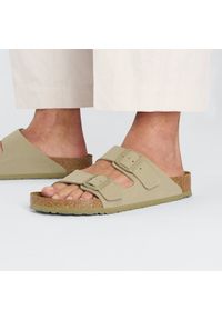 Birkenstock - Klapki damskie BIRKENSTOCK ARIZONA BF FADED KHAKI. Kolor: zielony #7