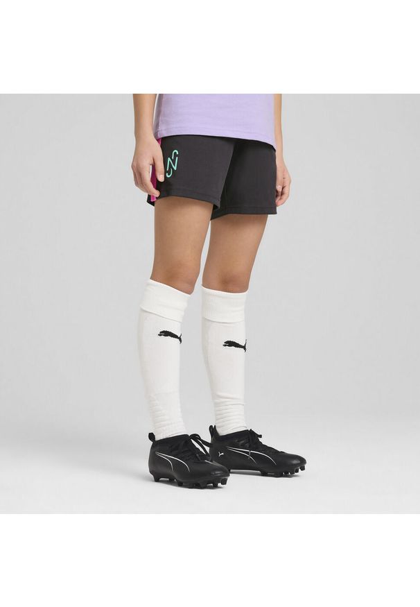 Puma - Młodzieżowe szorty piłkarskie Neymar Jr Creativity PUMA Dark Coal Gray. Kolor: szary. Sport: piłka nożna