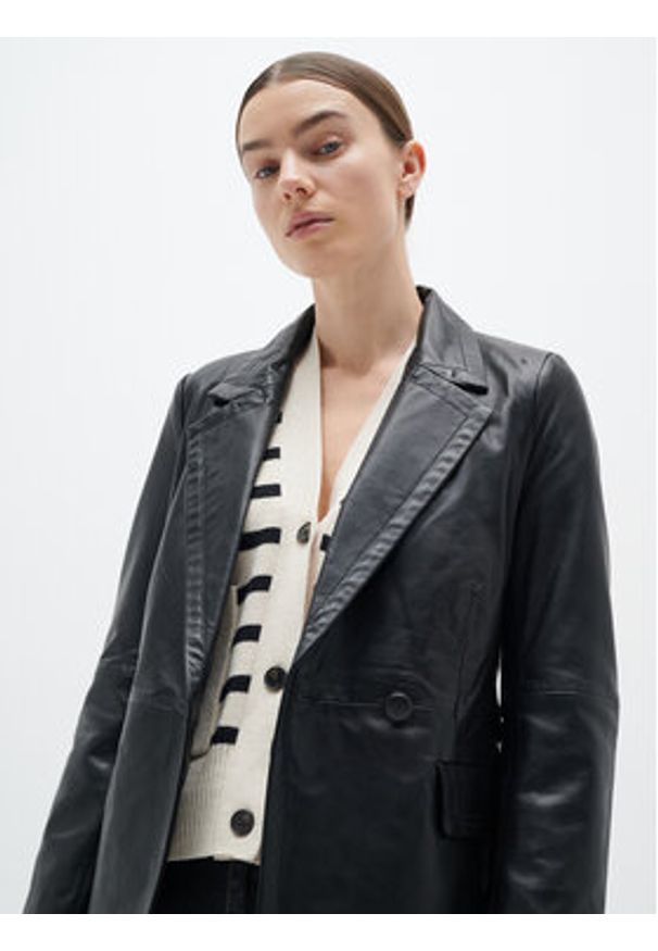 InWear Marynarka Wrylieiw 30108739 Czarny. Kolor: czarny. Materiał: skóra