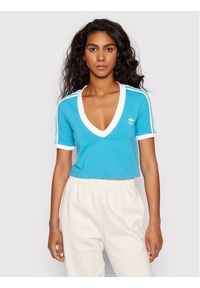 Adidas - adidas T-Shirt adicolor Classics HC2035 Niebieski Slim Fit. Kolor: niebieski. Materiał: bawełna #1