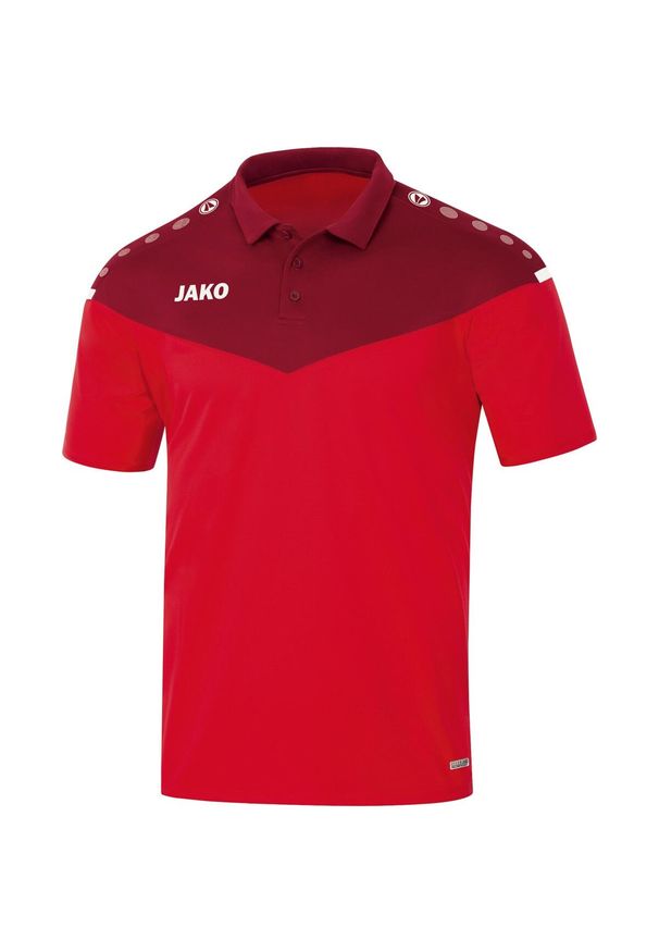 Polo Jako Champ 2.0. Typ kołnierza: polo. Kolor: czerwony. Sport: piłka nożna