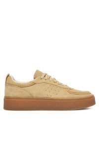 Clarks Sneakersy Boxbee Lace. 26328115 Beżowy. Kolor: beżowy. Materiał: skóra, zamsz #1