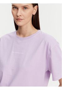 Marc O'Polo Denim T-Shirt 500 0005 950 Fioletowy Relaxed Fit. Typ kołnierza: polo. Kolor: fioletowy. Materiał: bawełna