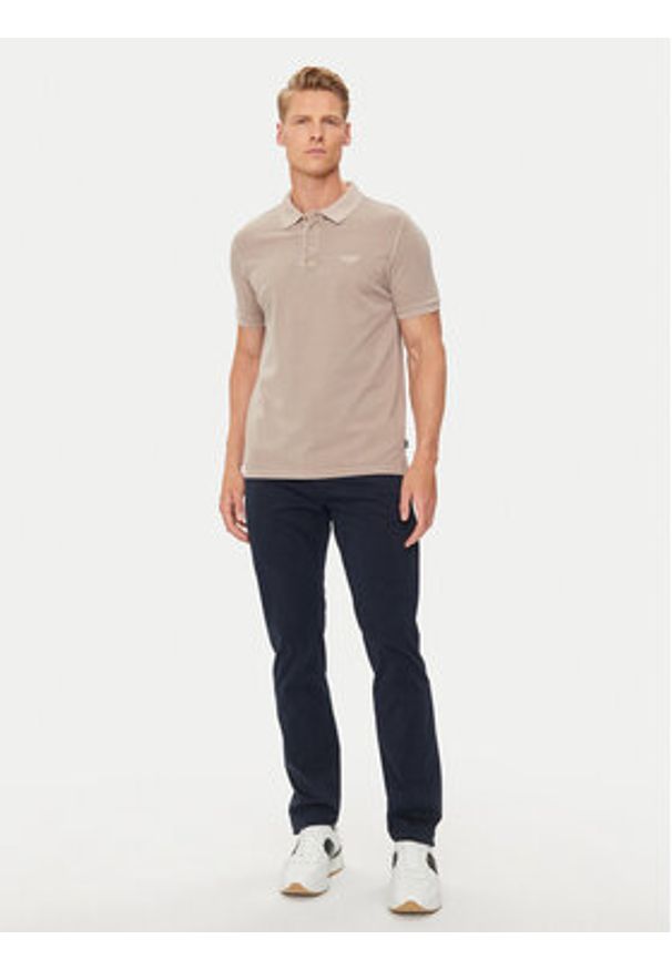 BOSS - Boss Chinosy 50510933 Granatowy Slim Fit. Kolor: niebieski. Materiał: bawełna