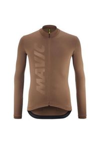 MAVIC - Dżersej z długim rękawem Mavic Aksium. Kolor: wielokolorowy, zielony, brązowy. Materiał: jersey. Długość rękawa: długi rękaw. Długość: długie. Sport: kolarstwo #1