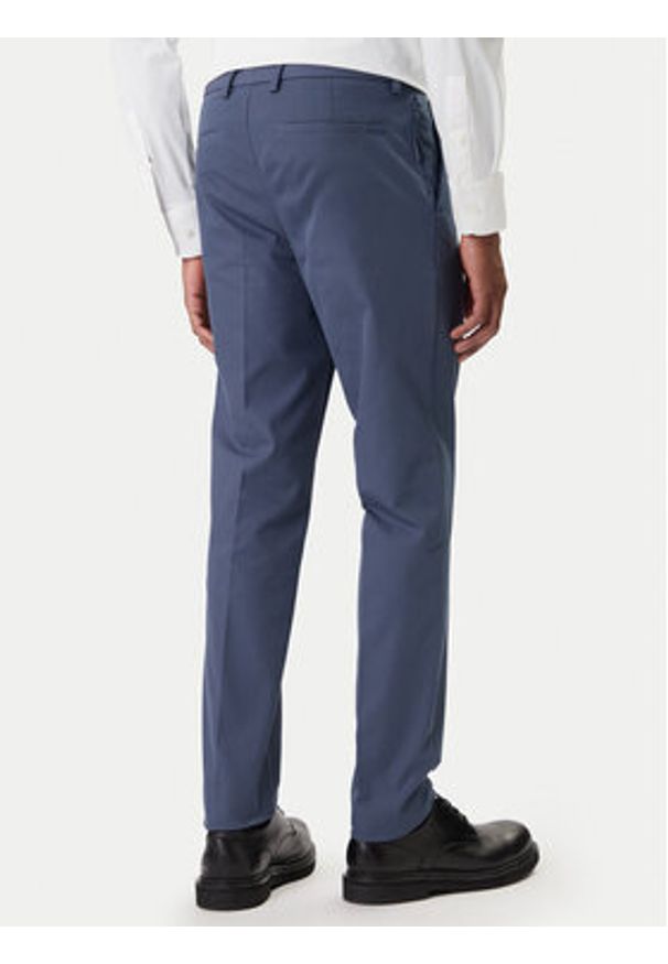 BOSS Chinosy P-Kaiton1 50543945 Niebieski Slim Fit. Kolor: niebieski. Materiał: bawełna
