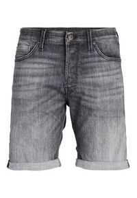 Jack & Jones - Jack&Jones Szorty jeansowe Chris 12236193 Szary Relaxed Fit. Kolor: szary. Materiał: bawełna