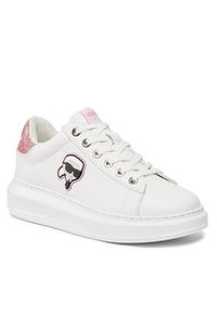 Karl Lagerfeld - KARL LAGERFELD Sneakersy KL62530N Biały. Kolor: biały. Materiał: skóra #6