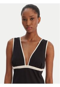 Seafolly Sukienka letnia Beach Bound 55590-DR Czarny Slim Fit. Kolor: czarny. Materiał: bawełna. Sezon: lato #4