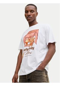 Jack & Jones T-Shirt Holiday Cartoon 12287550 Biały Relaxed Fit. Kolor: biały. Materiał: bawełna #3
