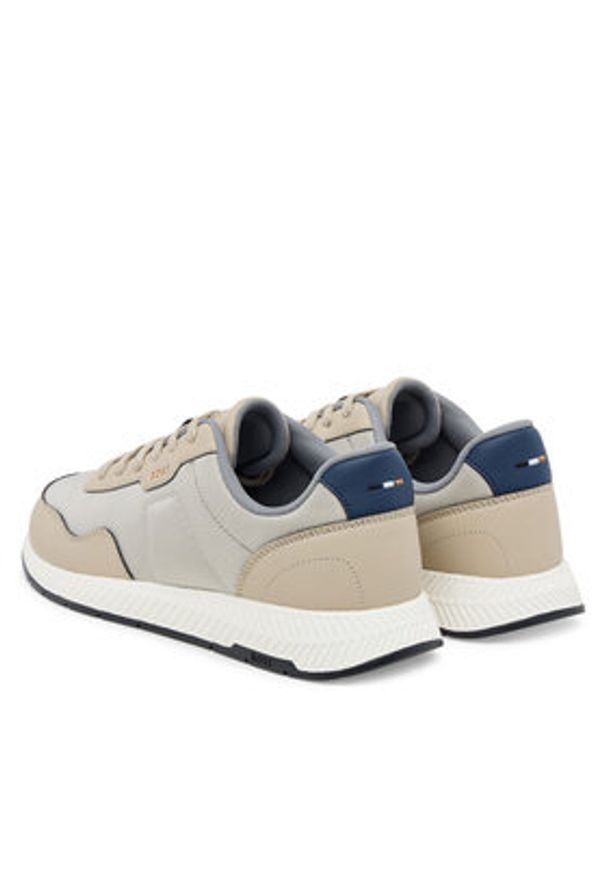 BOSS Sneakersy Titanium 50536481 Beżowy. Kolor: beżowy. Materiał: materiał