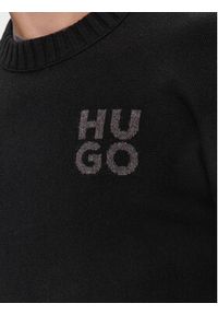 Hugo Sweter San Cassio-L 50500015 Czarny Regular Fit. Kolor: czarny. Materiał: wełna #5