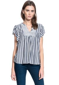 Mustang - BLUZKA DAMSKA MUSTANG Enza Stripe Blouse 1009468 11696